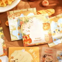 4style 96pcs/lot cute pet themed sticky notes+PET die-cutting stickers creative combination DIY handmade scrapbook decoration ﻿ 1