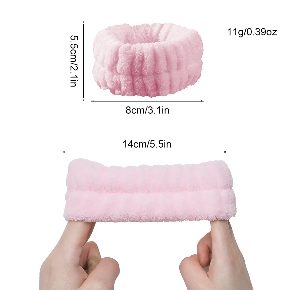 Reusable Spa Wrist Washband Soft Microfiber Towel Wristbands For Washing Face Women Girls Yoga Running Sport Wrist Sweatband