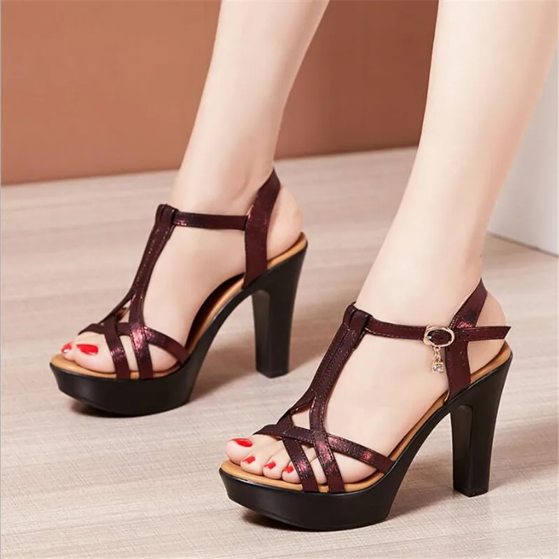 Shoes High-Heeled Sandals Platform High-Heeled Sandals Gaudi Platform High-Heeled Sandal printed lettering casual look 