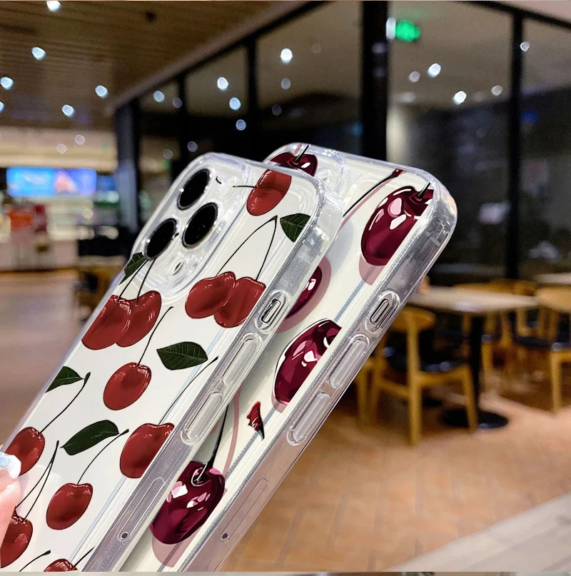 Red Cherry Transparent Phone Case Cover