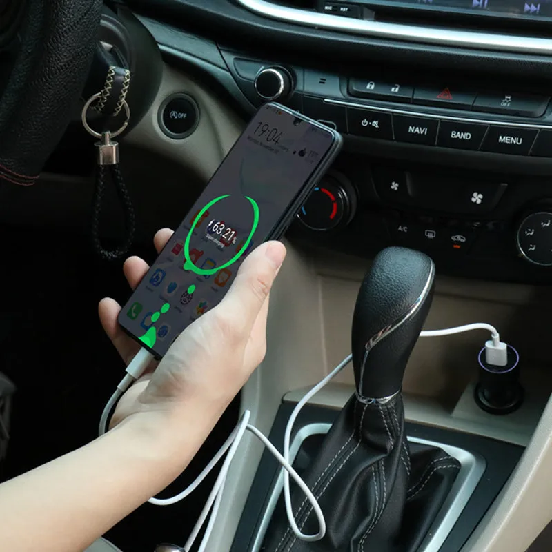 HUAWEI SuperCharge Car Charger 22.5W Max SE Dual USB Fast Charge with Type-c Cable for Huawei/Samsung/iPhone/Xiaomi car charger adapter
