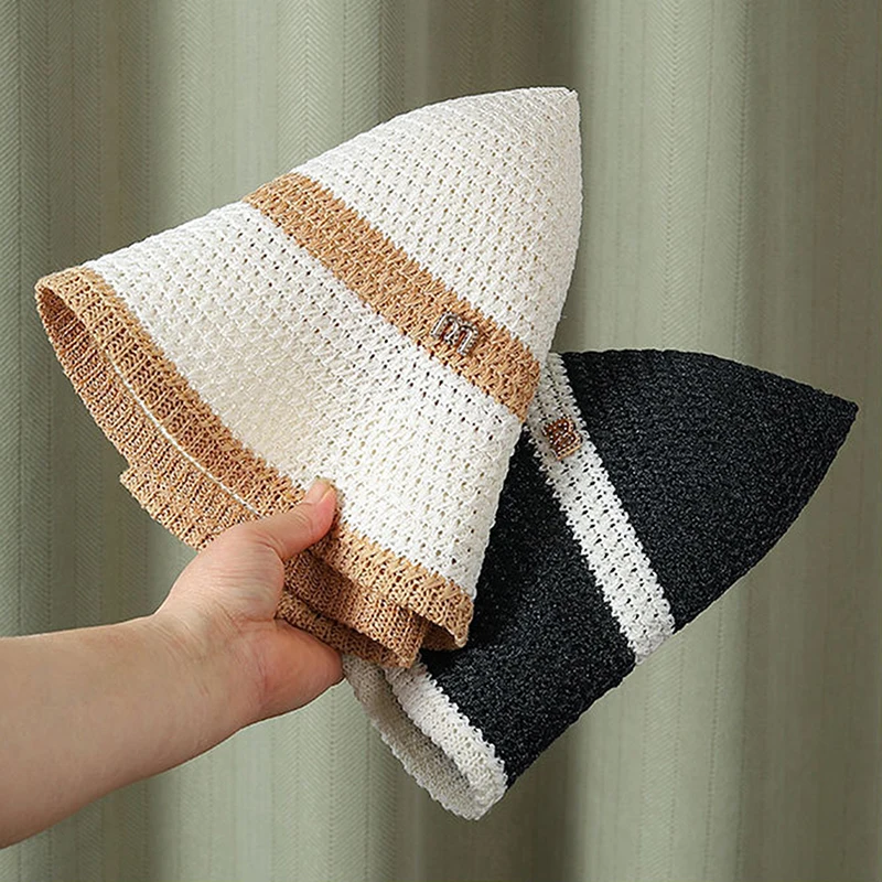 {YY28} Sommerlicher, atmungsaktiver Fischerhut für Damen, doppellagiger Frühlings-Fischerhut, faltbare Sonnenschutz-Strandkappe für den Außenbereich – Detail 2