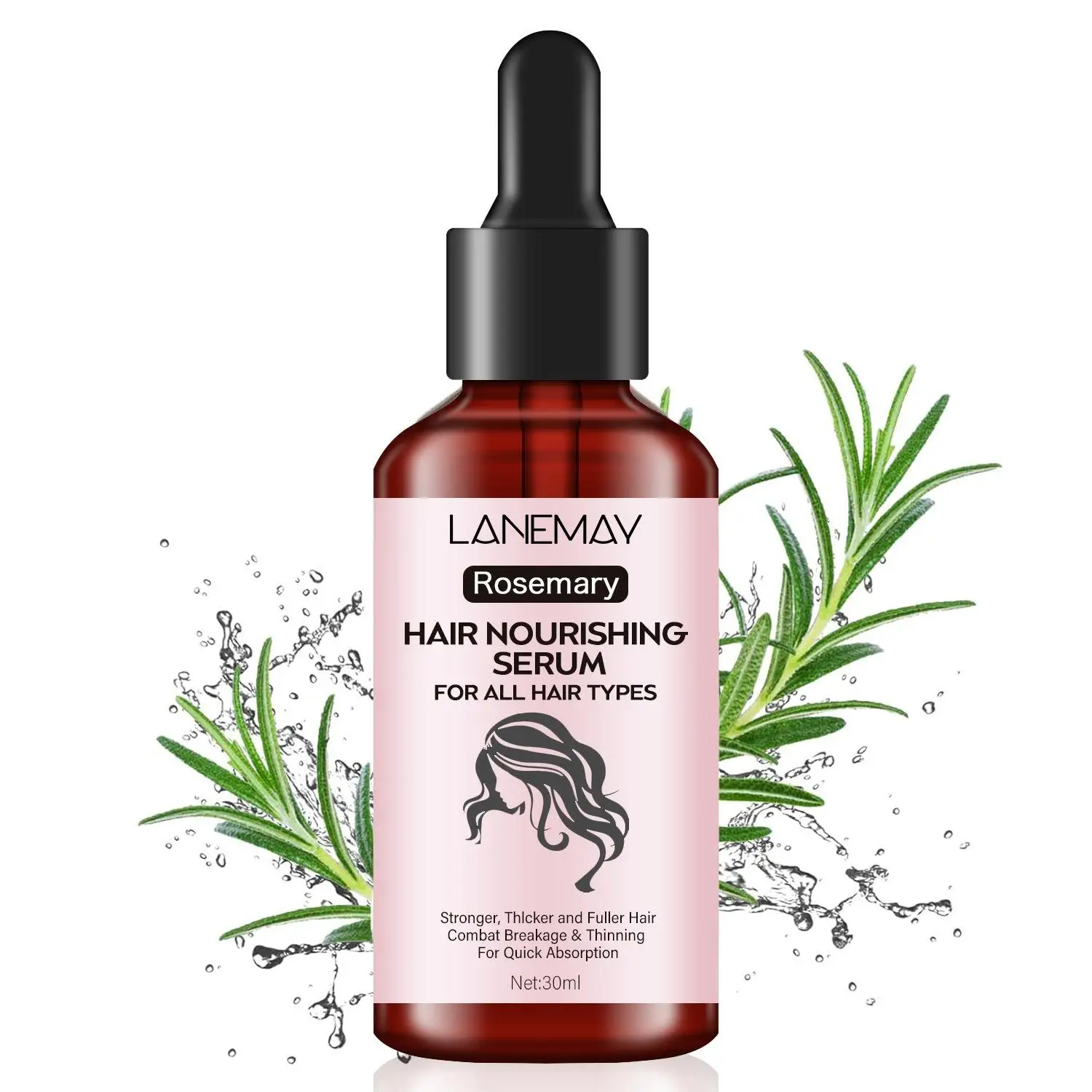 Rosemary Argan Essential Oil Hair Strengthening Oil Nourishing Treatment For Split Ends Dry Hair Care