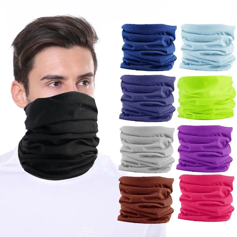 Outdoor Sport Scarf Neck Warmer Unisex Women Men Tube Face Scarf Hiking Cycling Face Head Wrap Cover Bandana Balaclava Headband