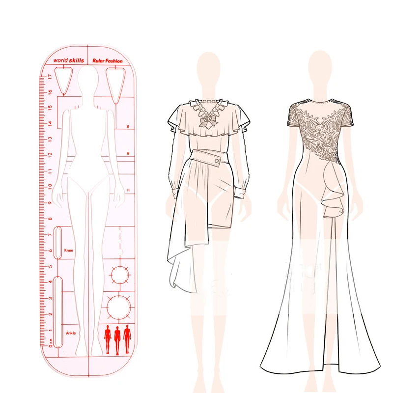 Fashion Rulers, 4 Models Fashion Sketching Templates, Fashion Sketching  Ruler French Curve Ruler For Pattern Making - AliExpress