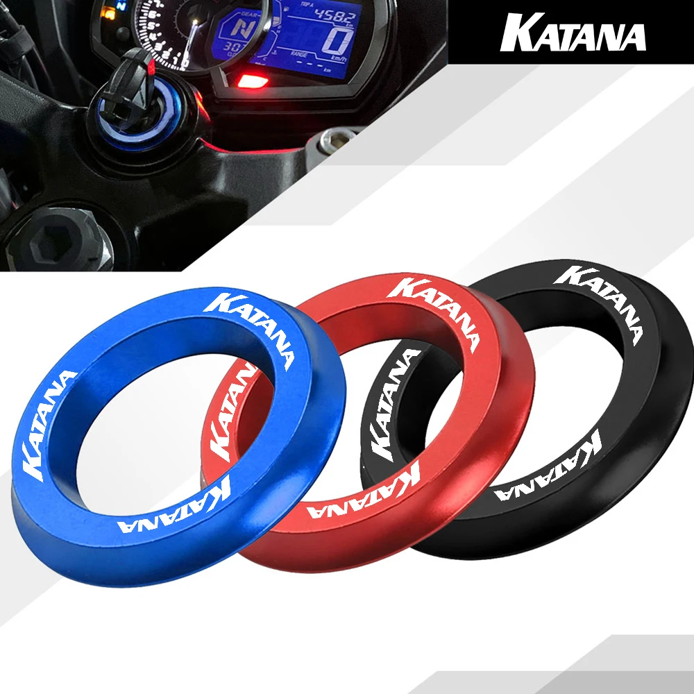 

Motorcycle Ignition Cover Key Switch Ring Decorative Ring CNC Aluminum Accessories FOR SUZUKI KATANA 600F 750F Katana 1989-2007
