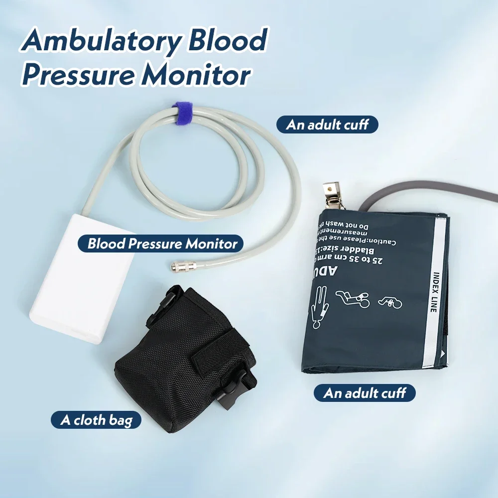 Contec 24 Hours Rechargeable Ambulatory Blood Pressure Monitor ABPM60 ,Free PC Software
