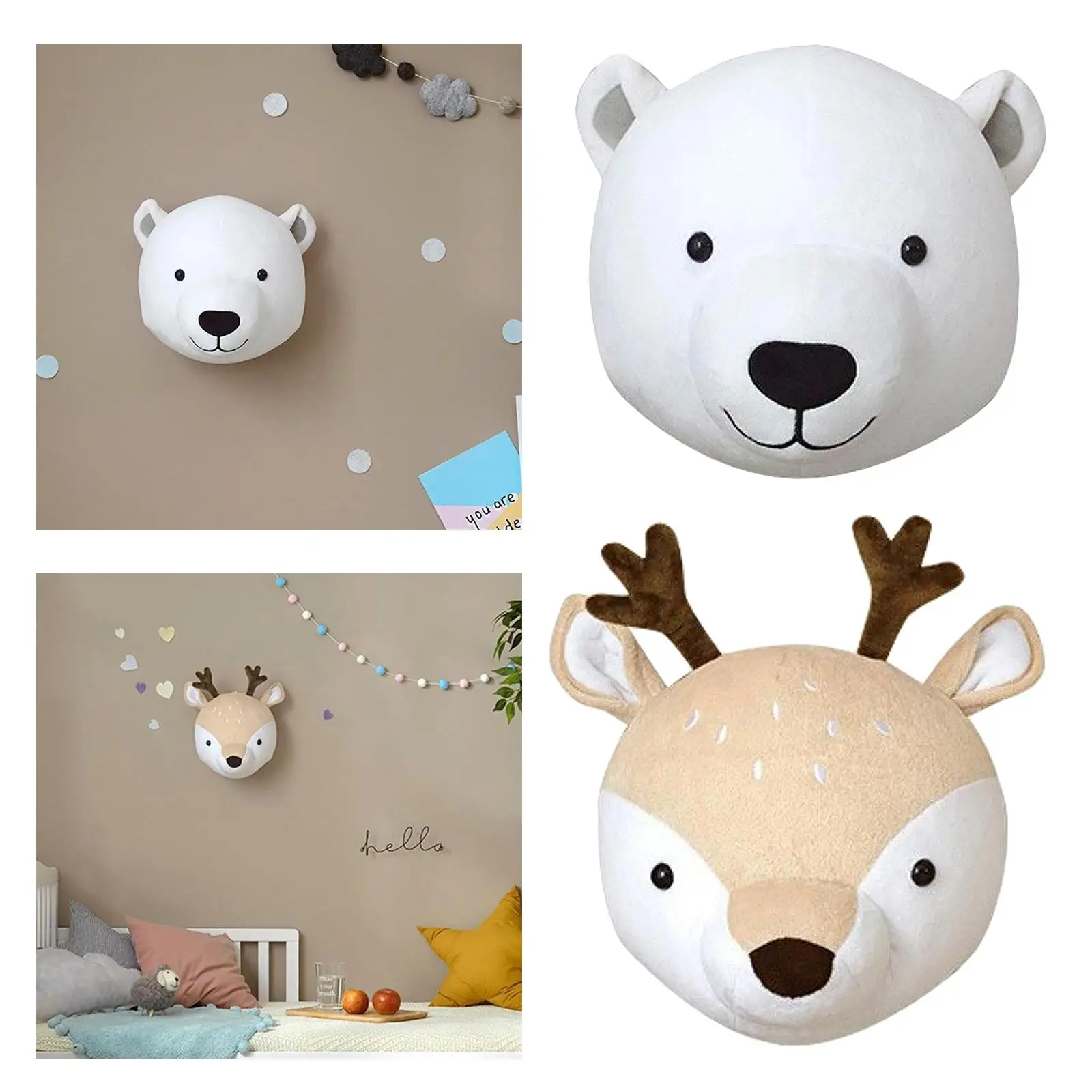 Wall Mount, Decoration, Bear/, Wall Decoration, Wall Hanging, Children`s Gift