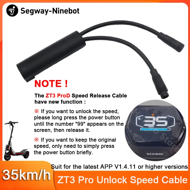 Customized Unlock Speed limit Cable Riding Speed 35km/h for