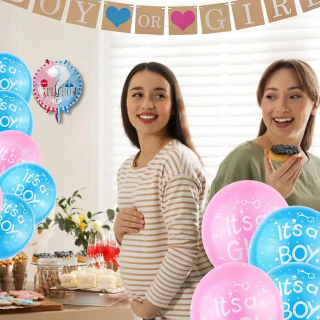 A Nemek Felfedése Parti Dekorációk Baba Nemi Ballon Fiú Vagy Lány Léggömb - Image 4