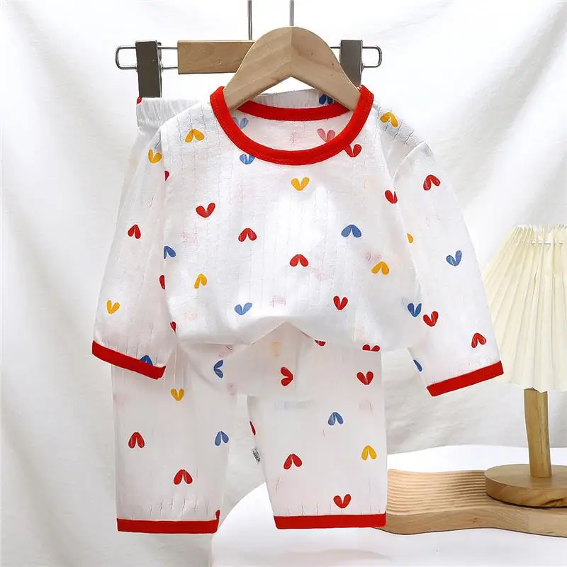 2PCS Children Clothing Set Child T-shirt Suit Summer Cotton New Girls Shorts Clothes Baby Boys Short Sleeve Kid Clothes
