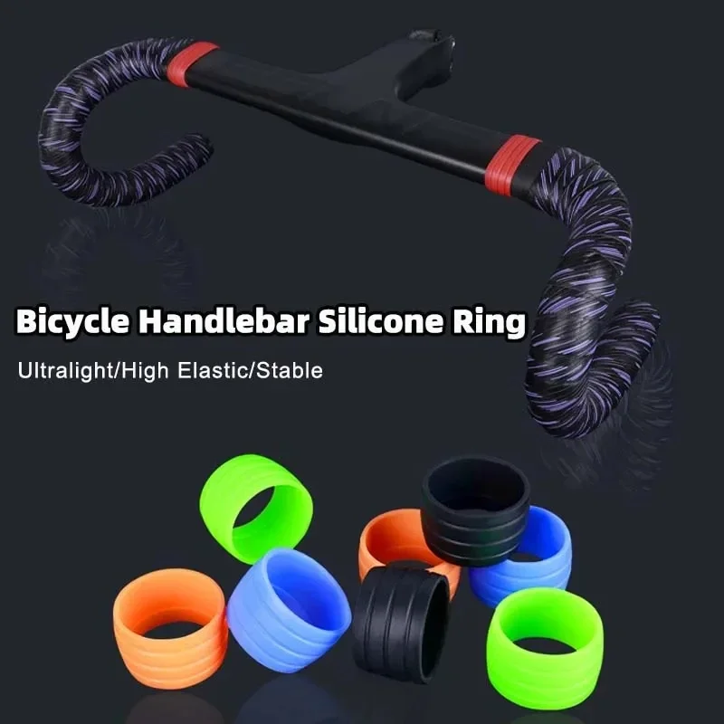 Fahrrad Lenker Strap Retainer Rennrad Lenker Band Wrap Gebogene Lenker Silikon Anti-slip Strap Kabel Management Hülse – Detail 3