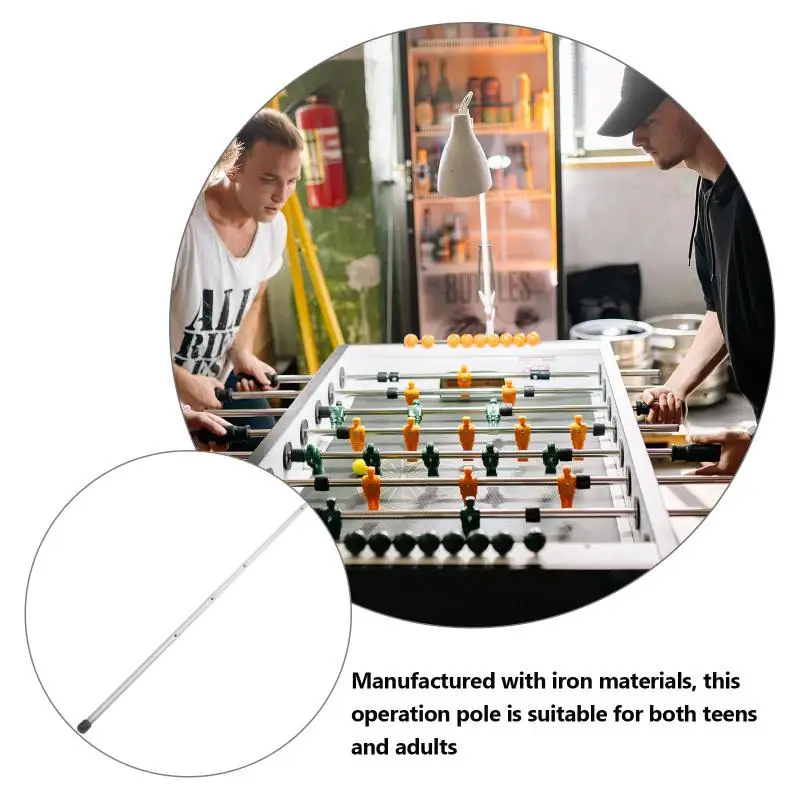 Description Picture 3 of itemFoosball Accessories Table Soccer Operation Rod Metal Pole Football Supply Desktop Machine Part Iron Replacement Child Balls