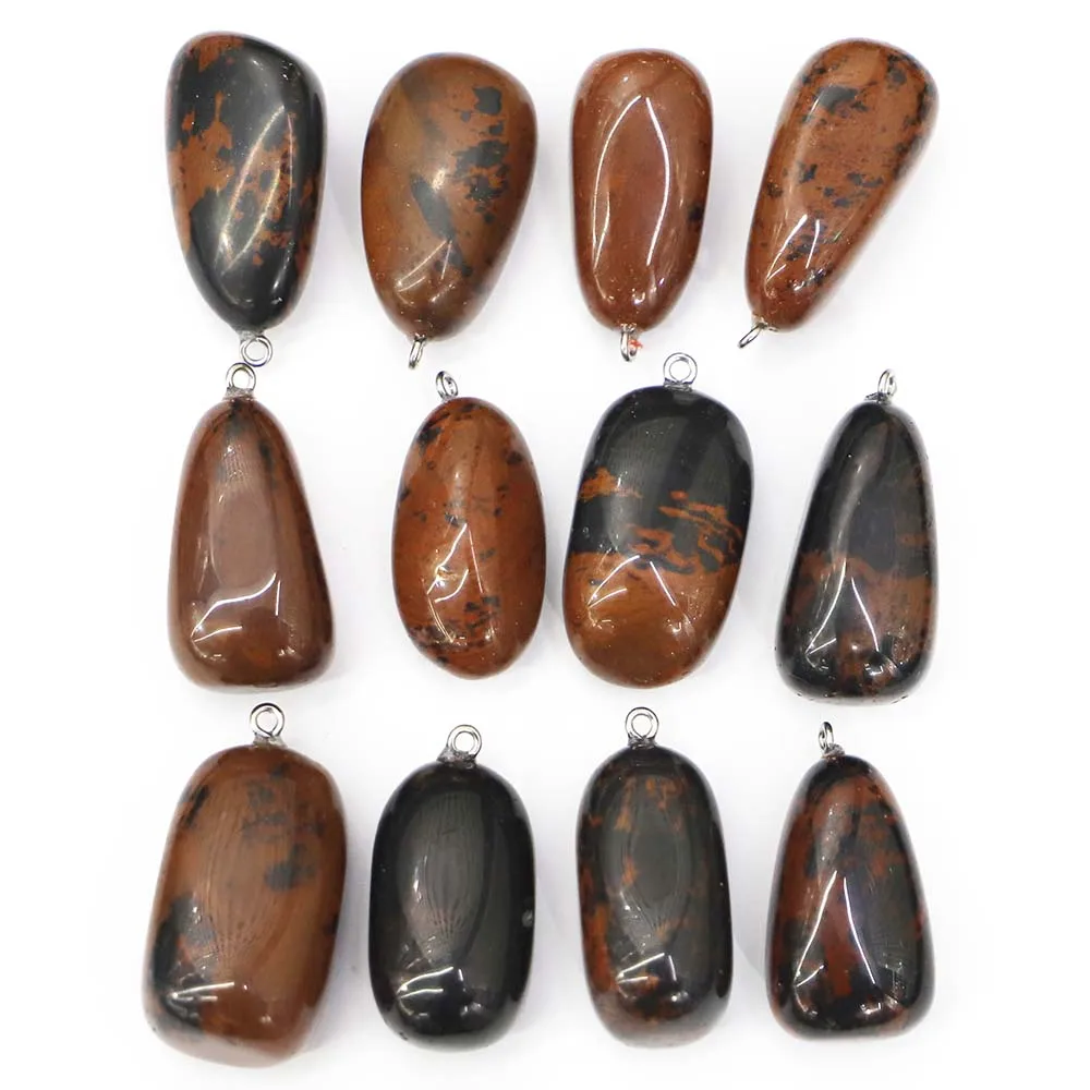 

Natural Raw Ore Stones Golden Swan Irregular Pendants Charms Necklace Mineral Healing Jewelry Making Accessories Wholesale 12Pcs