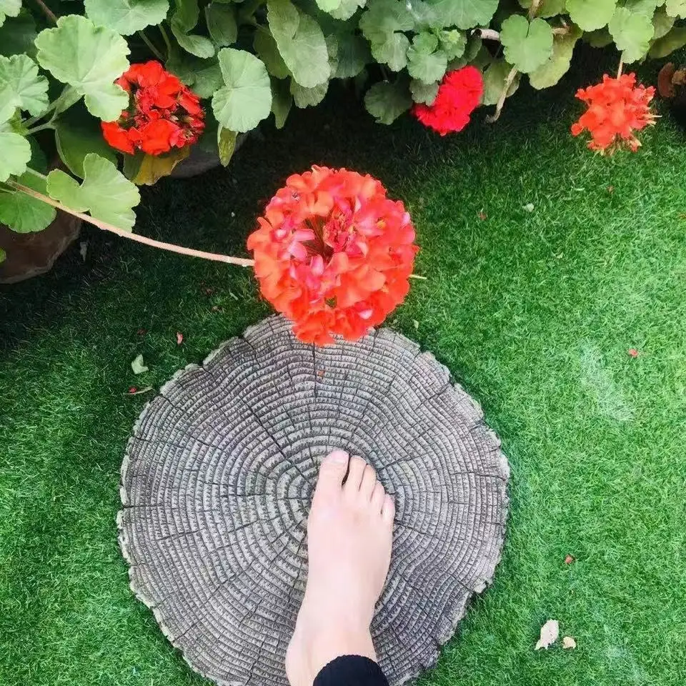 Size 35x6cm Tree Stump Stepping Stone Mold Cement Imitation Garden Paving Park Old Grinding Room Home Decoration