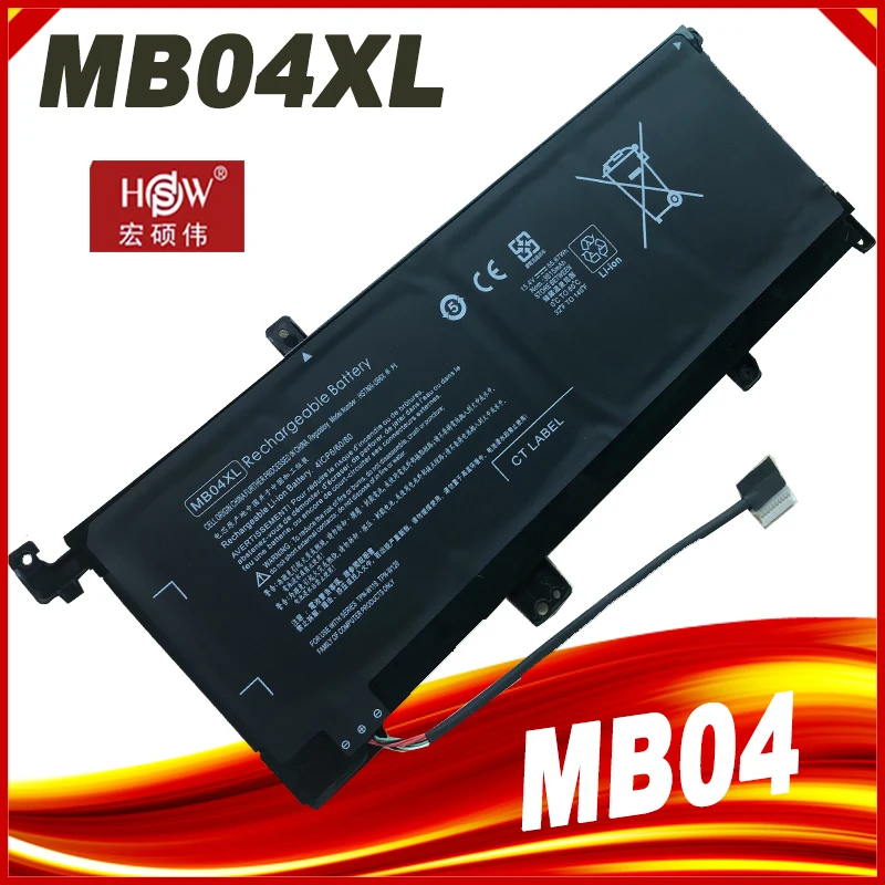 Bateria do Portátil para hp Envy Mb04xl X360 15-ar010ca M6-aq003dx W2k42ua Tpn-w120 W119 Hstnn-ub6x 843538541 844204850 855