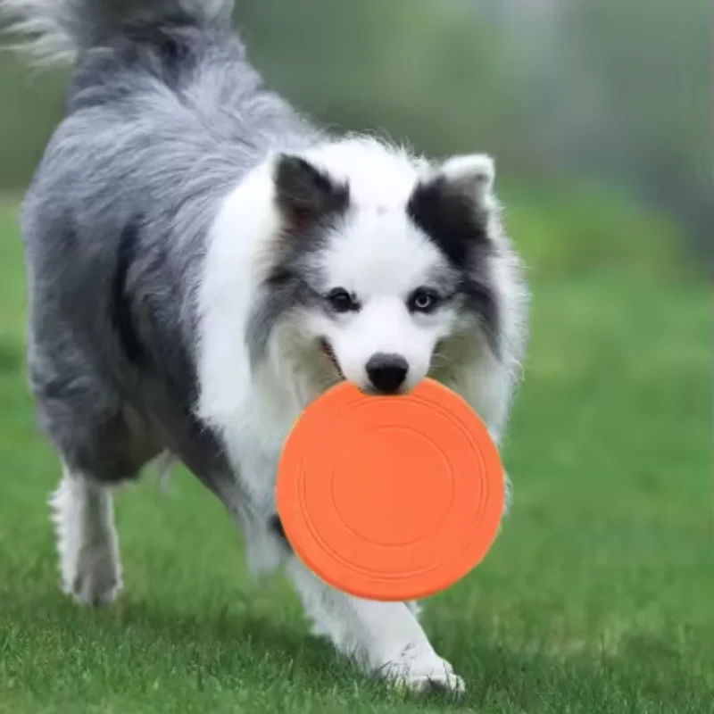 7 Colors Silicone Flying Saucer Funny Dog Cat Toy Dog Game Flying Discs Resistant Chew Puppy Training Interactive Pet Supplies 6