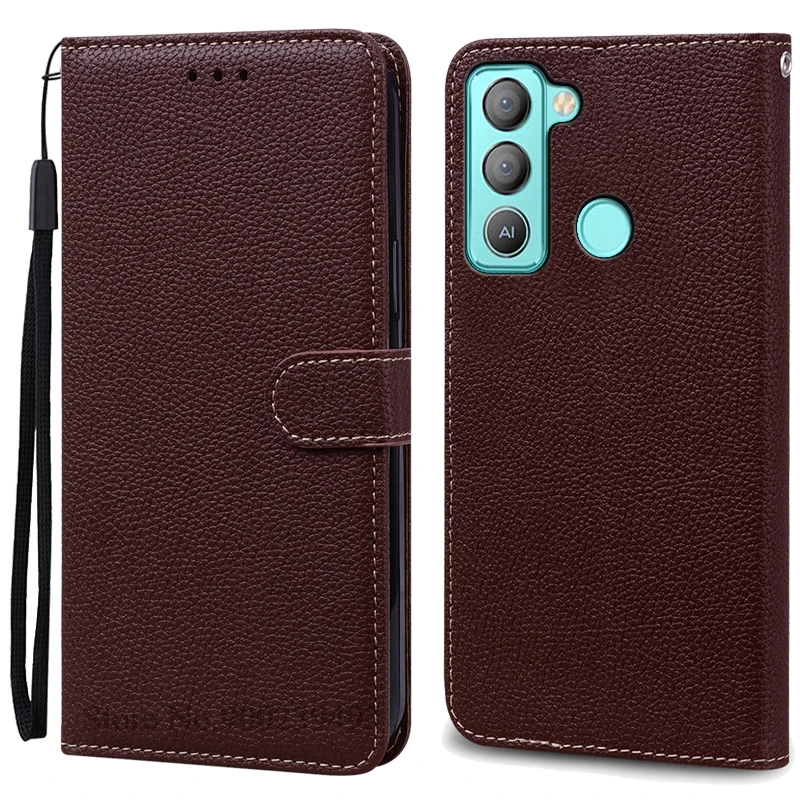 Leather Wallet Flip Phone Case - Protective Bumper Shell and Stylish Cover
