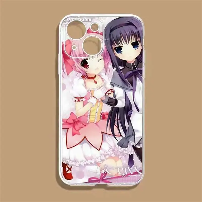Japanese Cute Anime Girl INS Transparent Silicone Phone Case
