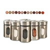 Stainless Steel Seasoning Spice Storage Box Condiment Bottles Shaker Jars Organizer BBQ Cooking Herbs Toothpick Holder 1