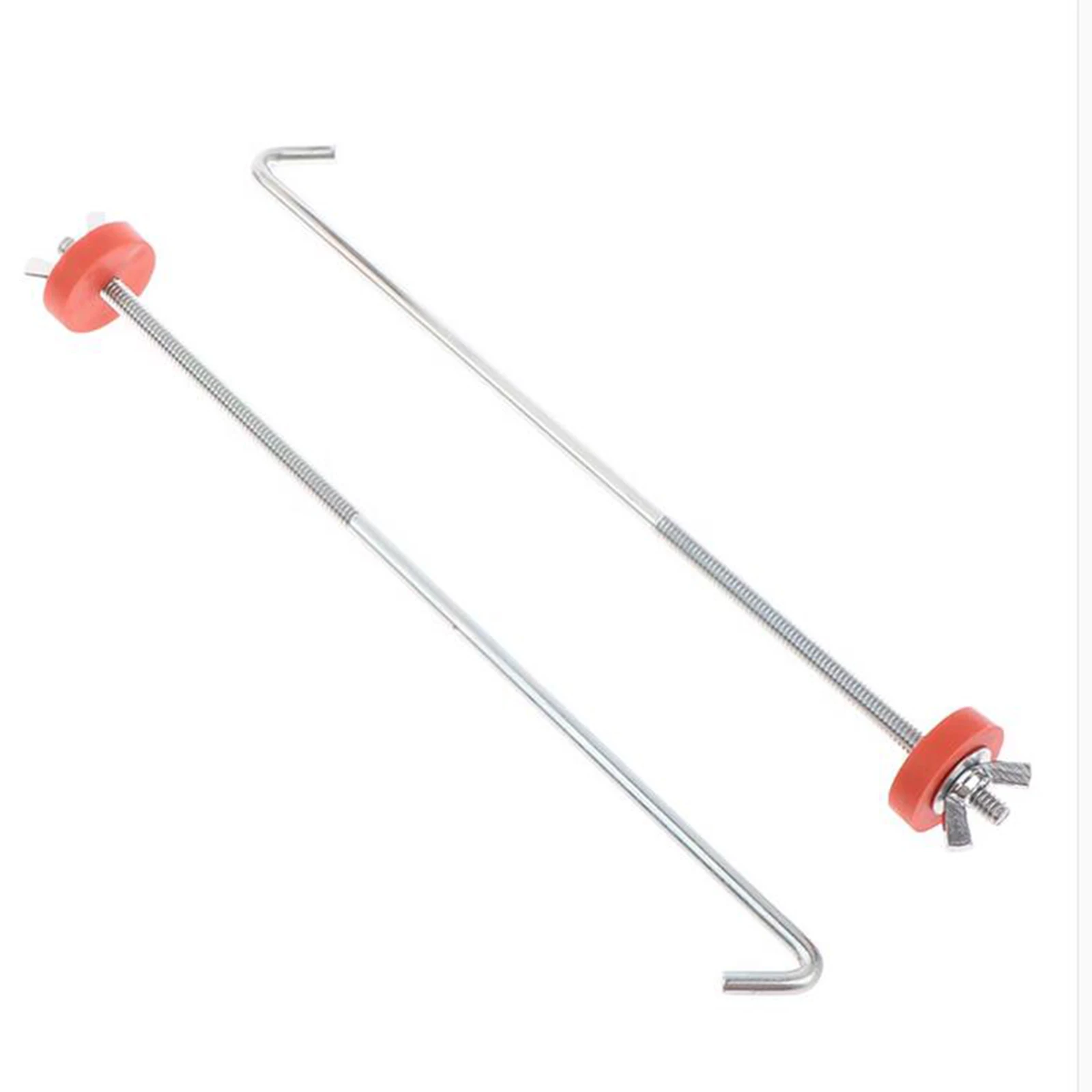 Battery Hold Down Bracket Kit with Nuts Washers Car Battery Tray Hold Down Bolts Set L Hook Universal Fixing Holder