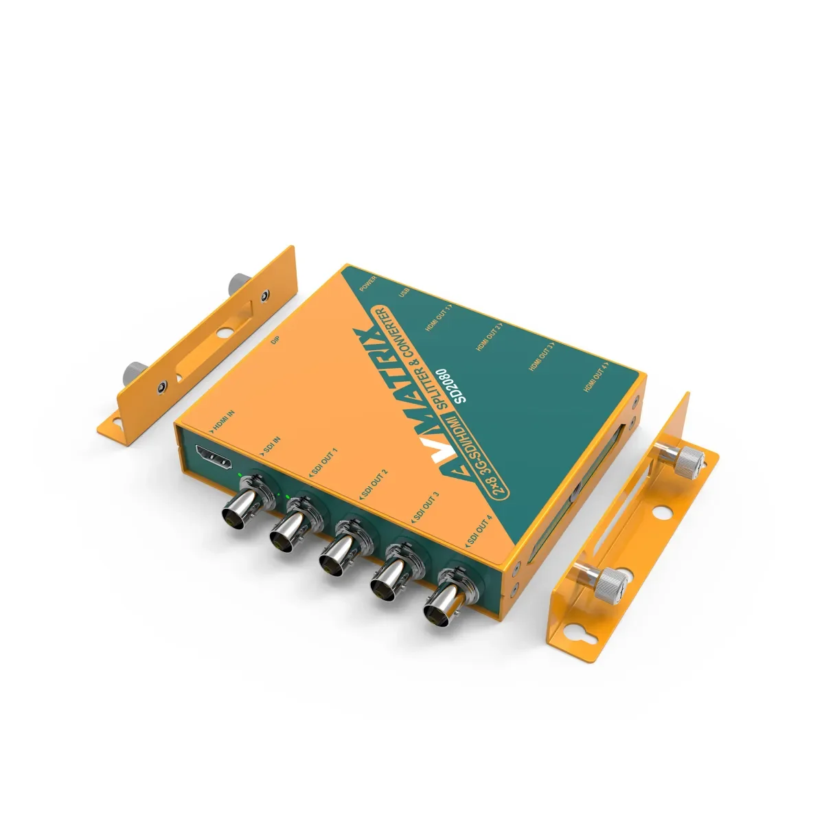 AVMATRIX SD2080 2x8 SDI/HDMI 호환 스플리터/크로스 컨버터, 1 x/1 x 3G-SDI-4 x 3G-SDI/HD 전문 방송