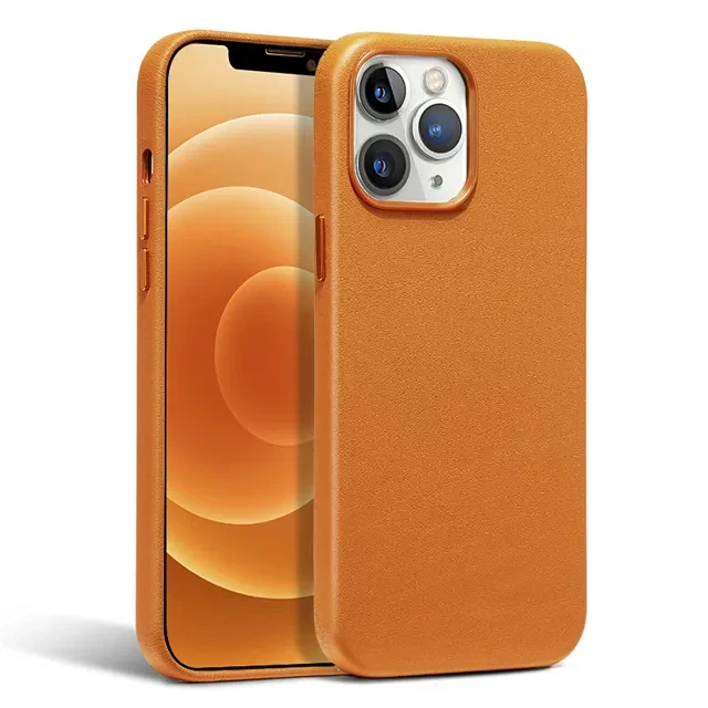 thumbnail image 1 of Funda magnética for Magsafe de cuero de lujo para iPhone, 15, 14, 13 Pro Max Plus Mini con animación, accesorios de carga para teléfono, 1 of 5