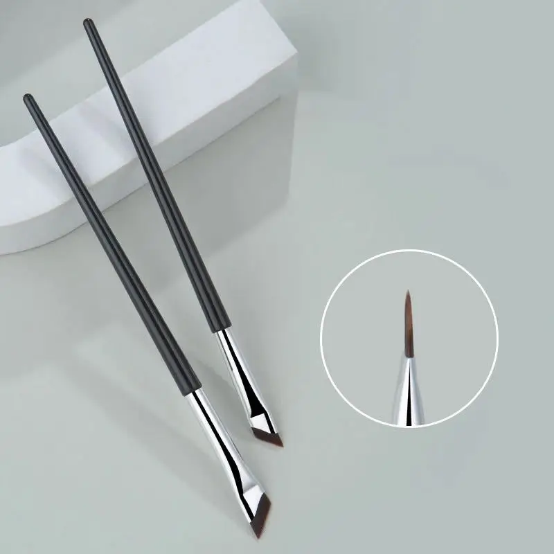Upgrade Blade Eyeliner Brush Ultra Thin Fine Angle Flat Eyebrow Brush Liner Brow Place Makeup Brush Precise Detail Brush 4