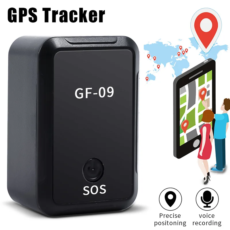 GF-09 Mini Localizador GPS Tracker Locator Smart Key Finder Anti Lost Audio  Recorder Wearable Tracking Devices For Pets Kids - AliExpress