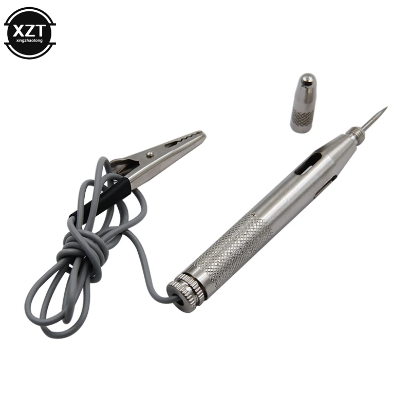 Car-Styling DC 6V 12V 24V Light System Test Probe Lamp Continuity Car Electronic Voltage Circuit Tester Diagnostic Cable 1pc voltage tester