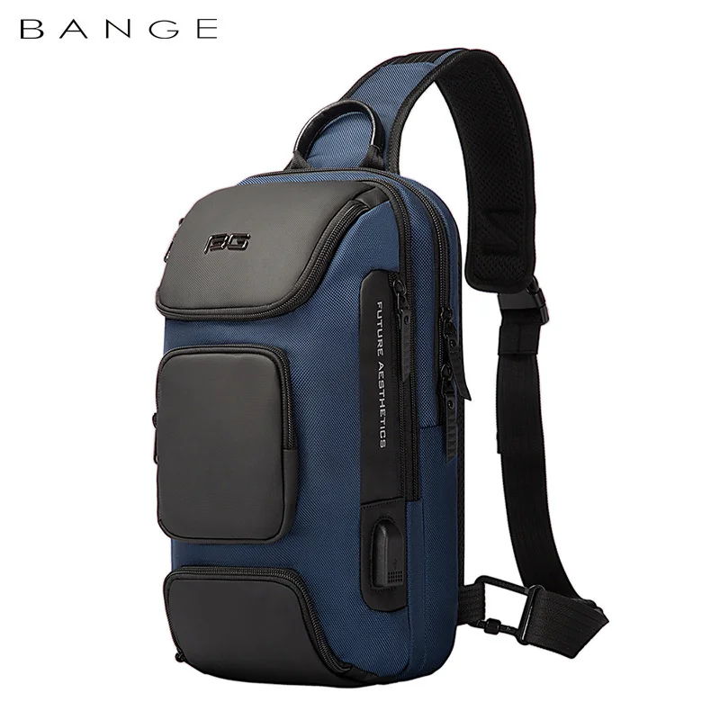 Bange-Sac de poitrine luxueux pour homme, sac messager confortable et respirant, sacs initiés à la mode