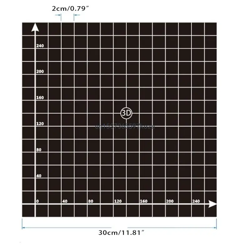 3D 인쇄 빌드 표면 히트 베드 스티커 좌표 인쇄 표면 빌드 시트 플레이트 11.8x11.8in 8.66x8.66in