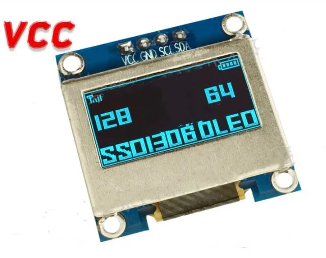 IPS 0.96 inch 4PIN White/Blue/Yellow Blue OLED Display Screen Module with Shielding Case SSD1306 Drive IC 128*64 IIC Interface
