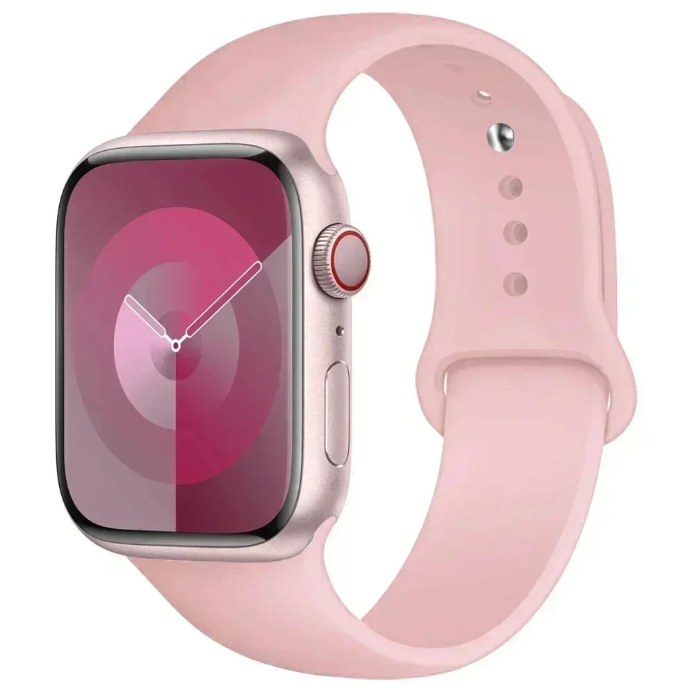 רצועה עבור Apple Watch 45mm 44mm 40mm 41mm 42mm-46mm סיליקון צמיד ספורט iwatch סדרה 8 7 6 5 4 3 SE 9 10 אולטרה 2 49mm