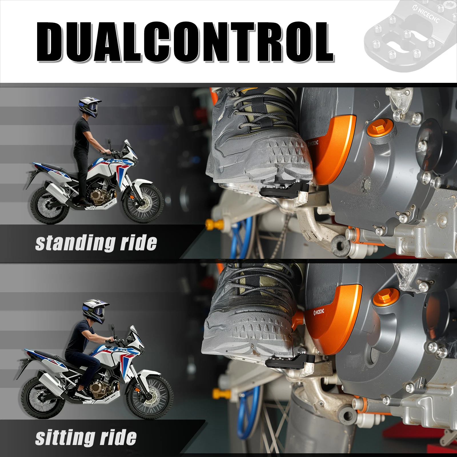 Abgestuftes Bremspedal-Spitzenpolster für Husqvarna 701 Beta RR/RR S KTM SX/SXF 390/790/890/1050/1190/1290/1090 Adventure/R Sherco SEF – Detail 11
