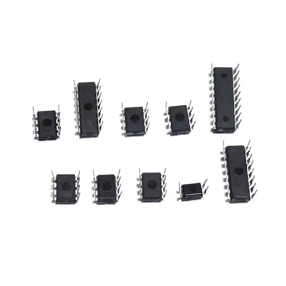85PCS 10 Types NE555 LM324 LM393 UA741 ULN2803 LM358 LM386 NE5532 ULN2003 PC817 Integrated Circuit DIP IC Combination Chip Kit image 4