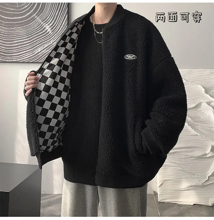 2022 Autumn Winter Clothes Women Lamb Coat New In Outwears Casual Cotton Padded Jacket On Both Sides Jackets To keep Warm