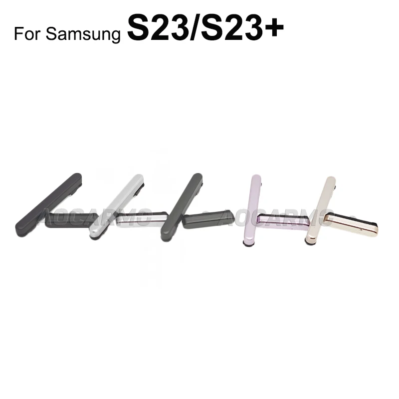 삼성 갤럭시 S23Plus S23+ S23 울트라용 Aocarmo 전원 볼륨 사이드 키 버튼 교체 부품