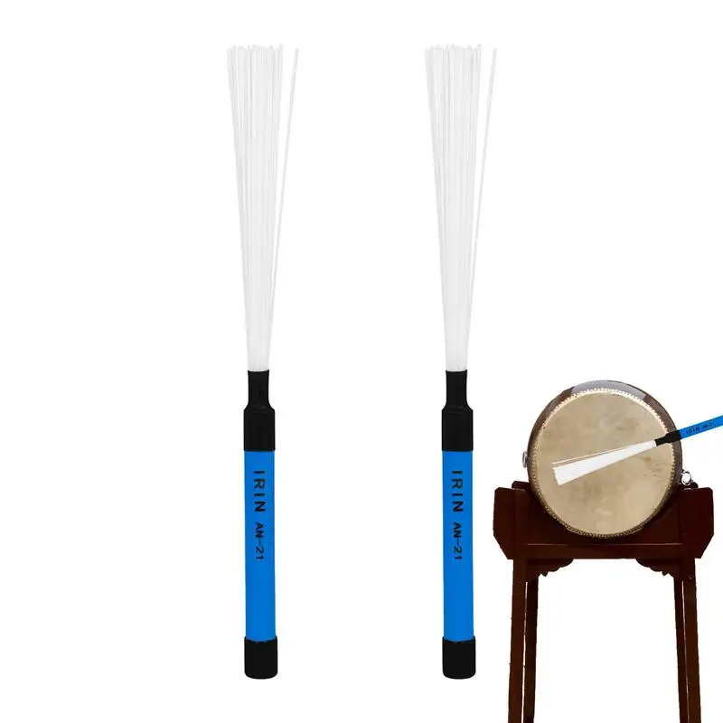 

Drum Brushes Set 2pcs Drum Brushes For Jazz Acoustic Durable Adjustable Percussion Brushes Beginners And Professional Drummers