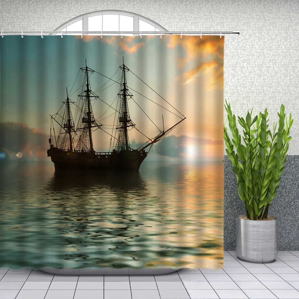 Pirate Caravel, Shower Curtains, Art Lovers, Sea Boat Design, Cute
