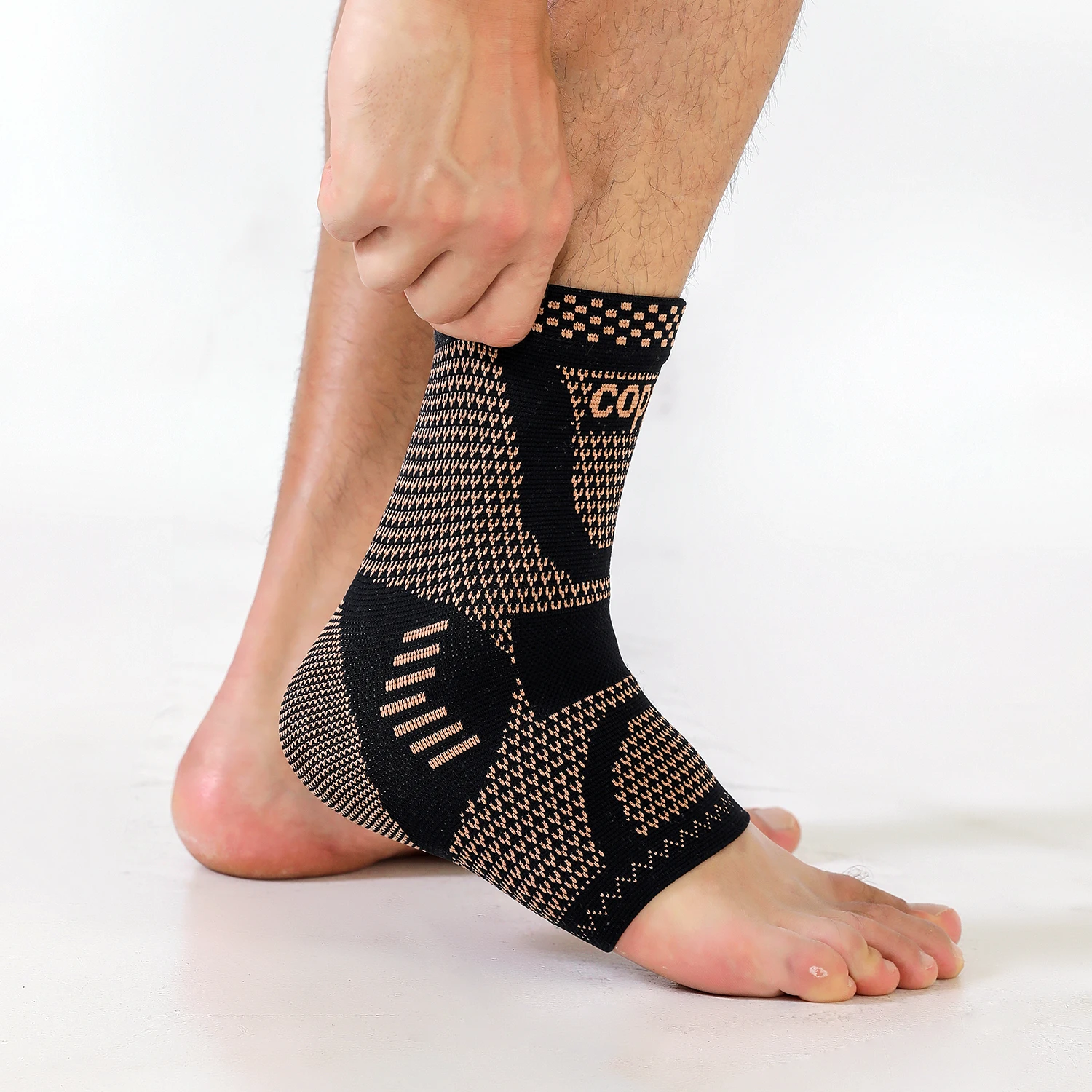 Adjustable compression copper fiber ankle support men and women running hiking basketball sport ankle support,ankle straps,ankle support brace