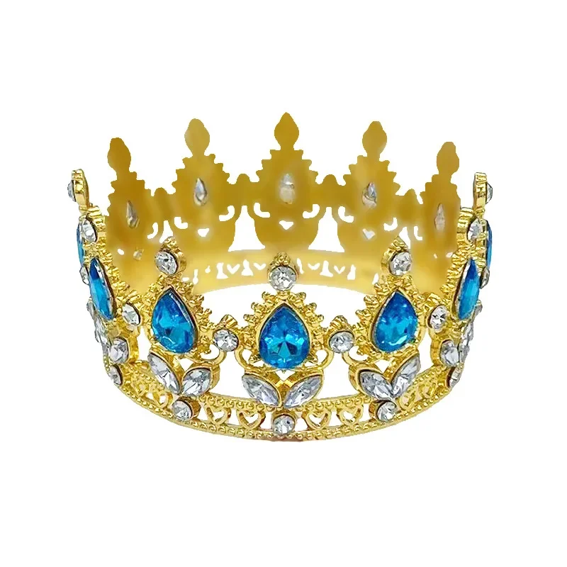 Baroque Crystal Tiaras Crowns Rhinestone Prom Diadem Headband Crown Bridal Wedding Hair Accessories Jewelry Crown Tiara Gift