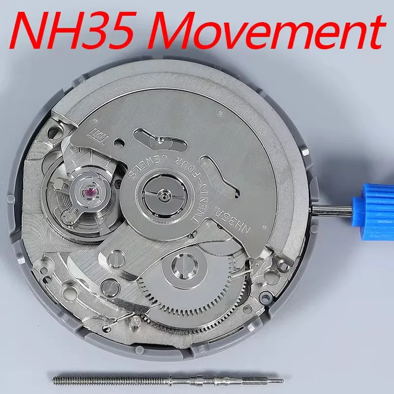 일본 NH35A 자동 기계식 시계 무브먼트 24개의 보석과 3H 날짜창이 있는 시계 수리 및 교체용