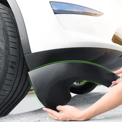 For Tesla ModelY/3 Front Bumper Guard PP Anti-collision Angle Protection Front Shovel Front Lip Anti Scraping Guard Full Fit