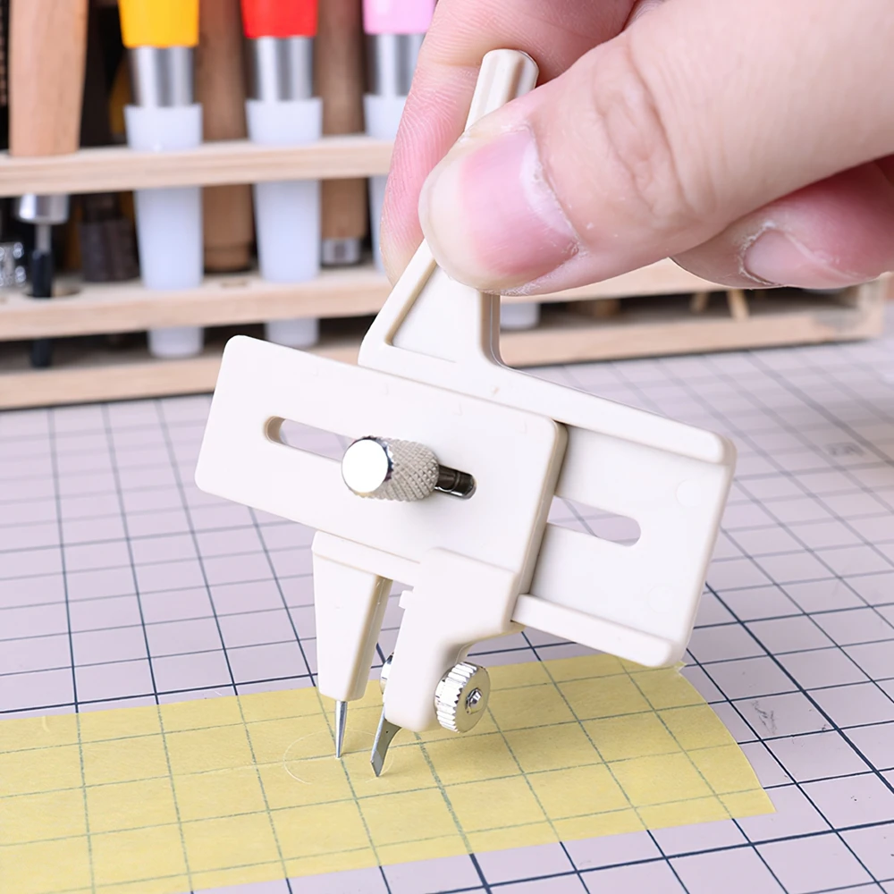 조정 가능한 마스킹 테이프 원형 절단 도구, 절단 직경: 4mm-100mm 원형 커터 모델, DIY 취미 공예 도구