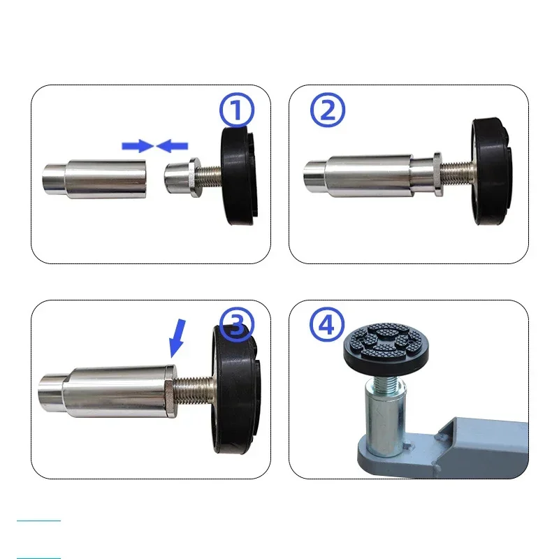 1PC Car Lift Rubber tray Heightening Feet Plus High Leg Pads Shaft Diameter 35 mm single nut Car accessories