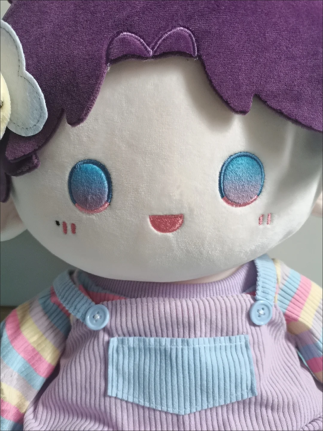 40cm Cotton Doll Rainbow Clothes Love and Deepspace Xavier Zayne Rafayel ralayo Sylus T-shirt Strap Pants Stuffed Toy
