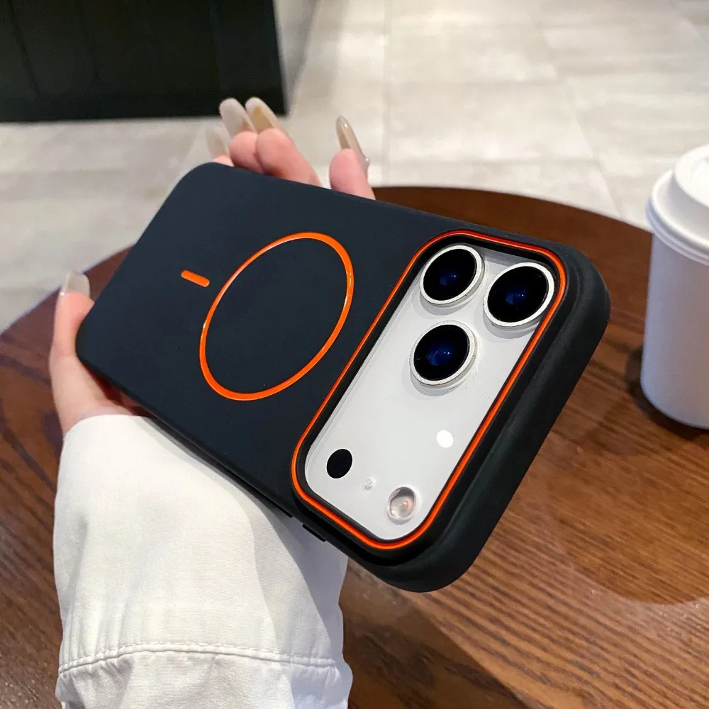 Ultra Thin Matte Magnetic Phone Case with MagSafe Wireless Charging Compatibility