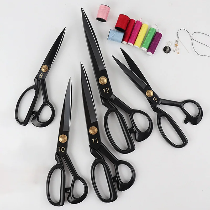 Professional Tailor Scissors Cutting Fabric Heavy Duty Scissors Leather  Cutting Industrial Sharp Sewing Shears for Home Kitchen - AliExpress