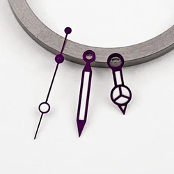 Rose Gold & Silver Watch Hands with Green Luminous Finish (NO.13 Purple)